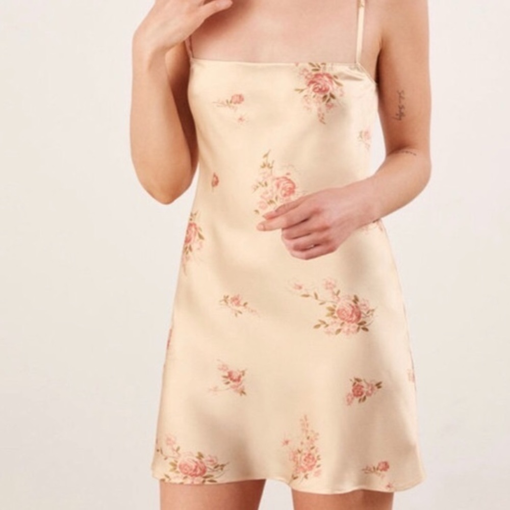 Reformation Floral Slip Dress
